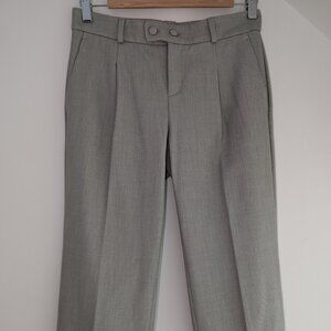 Banana Republic International Exclusive Cropped Pants in Greenish-Gray Size 2